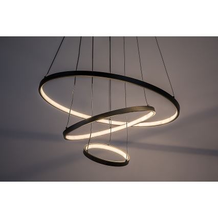 Rabalux - Dæmpbar LED-pendel på wire LED/90W/230V 3000-6500K + fjernbetjening