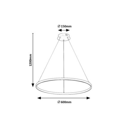 Rabalux - LED-pendel på kabel LED/55W/230V 3000K