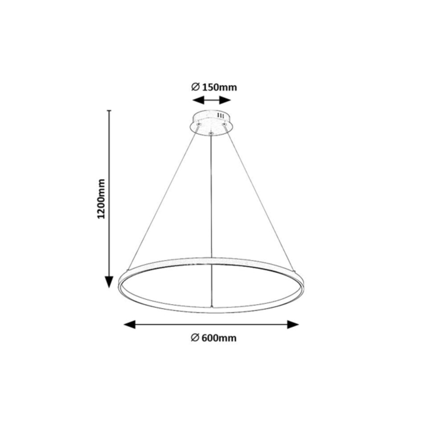 Rabalux - LED-pendel på kabel LED/55W/230V 3000K