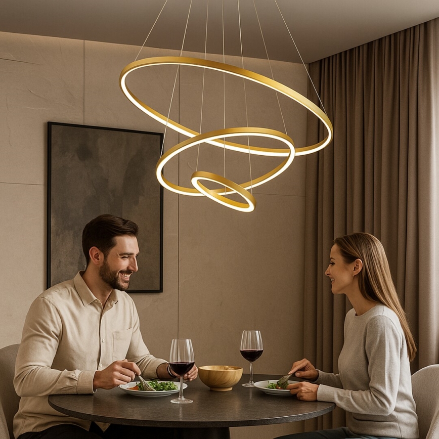 Rabalux - LED-dæmpbar pendel på wire LED/90W/230V 3000-6500K + fjernbetjening