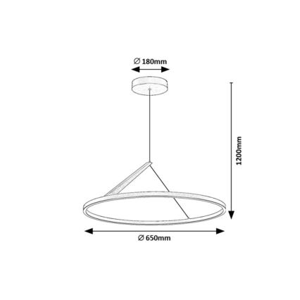 Rabalux - LED-pendel med wireophæng LED/40W/230V 3000K