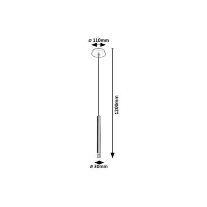 Rabalux - Pendel 1xG9/5W/230V sort