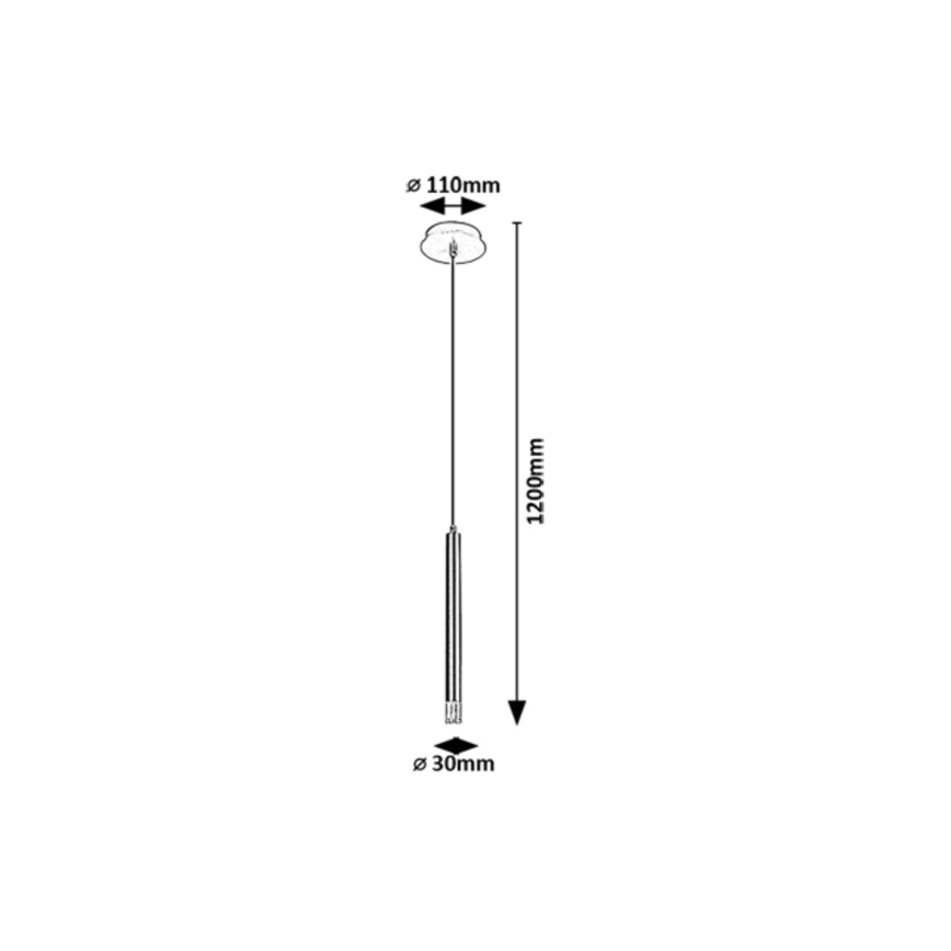 Rabalux - Pendel 1xG9/5W/230V sort