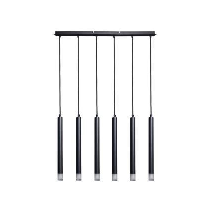 Rabalux - Pendel 6xG9/5W/230V sort