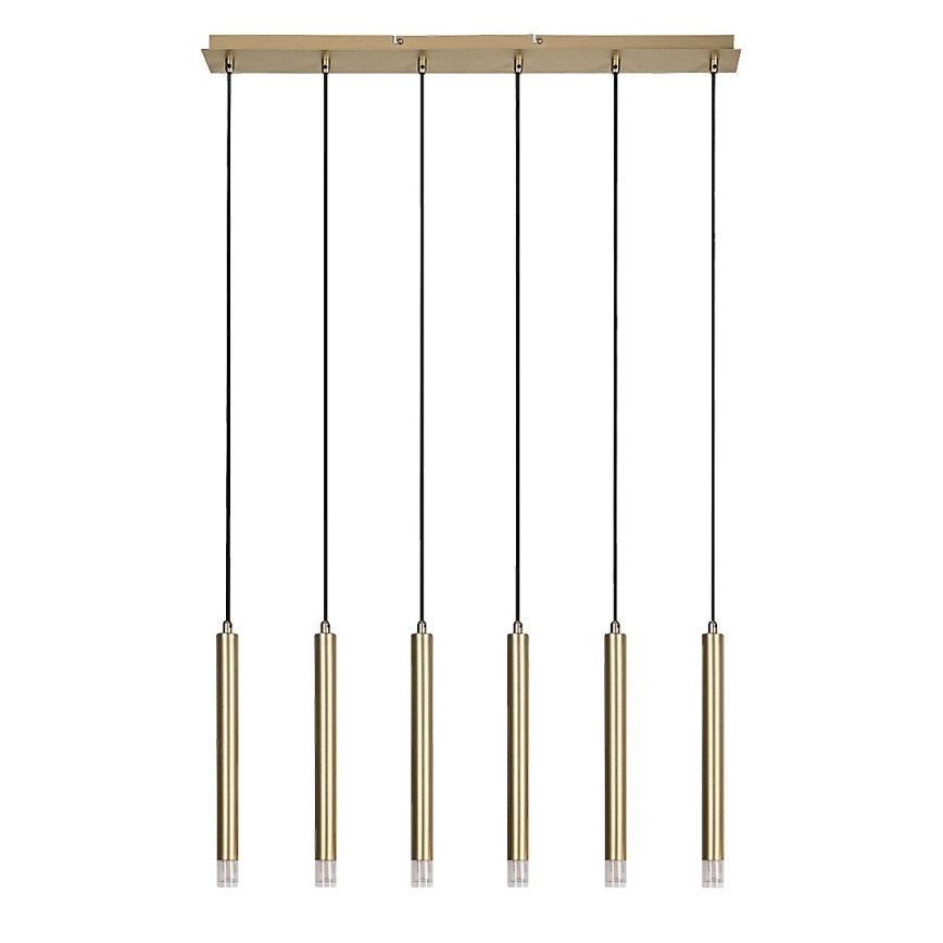 Rabalux - Pendel 6xG9/5W/230V guldfarvet