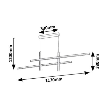 Rabalux - LED pendel LED/40W/230V 3000K