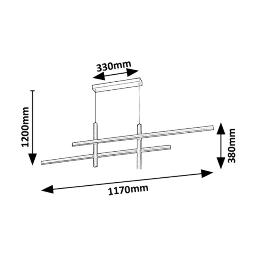 Rabalux - LED pendel LED/40W/230V 3000K