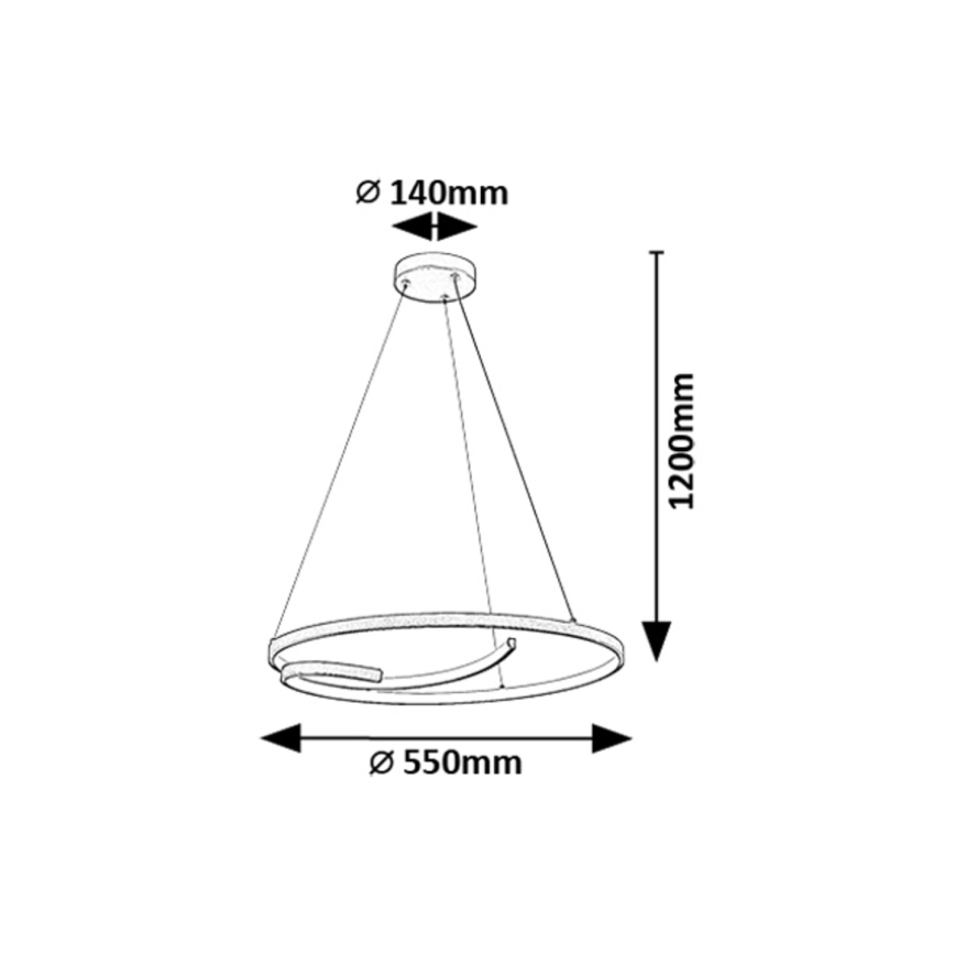 Rabalux - LED pendel LED/40W/230V 4000K