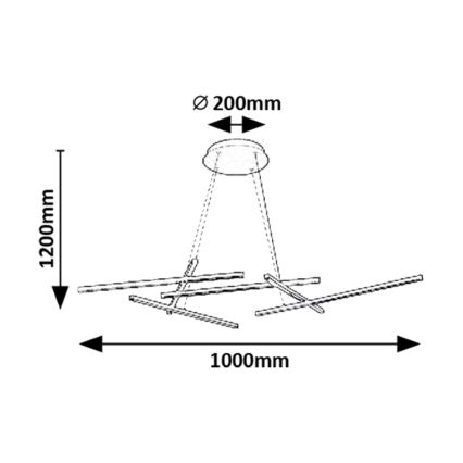 Rabalux - LED pendel dæmpbar LED/40W/230V 3000-6500K + fjernbetjening
