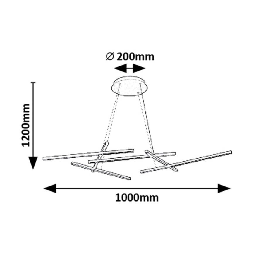Rabalux - LED pendel dæmpbar LED/40W/230V 3000-6500K + fjernbetjening
