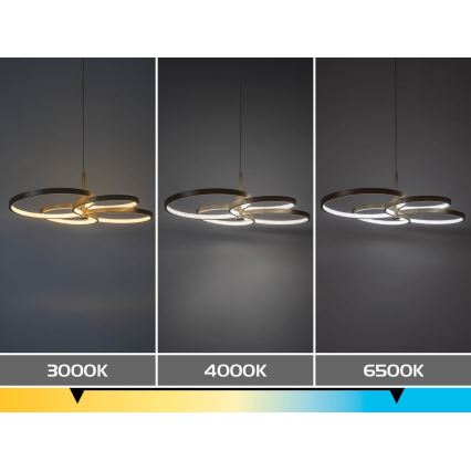 Rabalux - Dæmpbar LED-pendel på kabel LED/70W/230V 3000-6500K + fjernbetjening