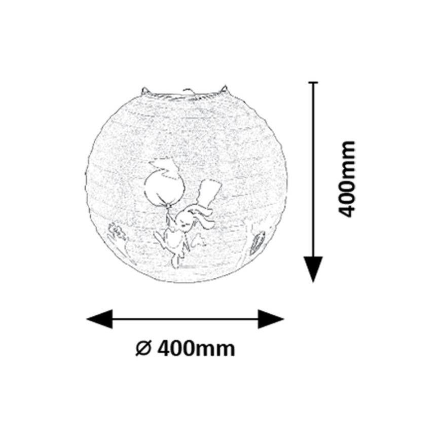 Rabalux - Lampeskærm til børnependel max. 40W diameter 40 cm