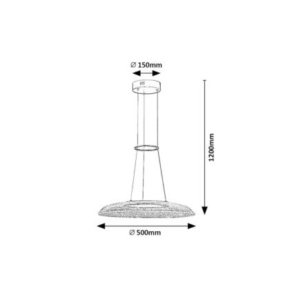 Rabalux - LED-pendel med stålwire LED/24W/230V 3000K
