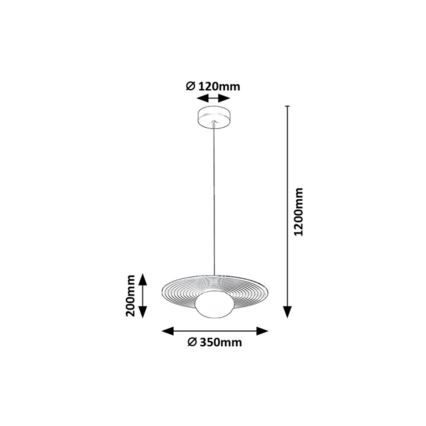 Rabalux - Pendel på ledning 1xG9/25W/230V