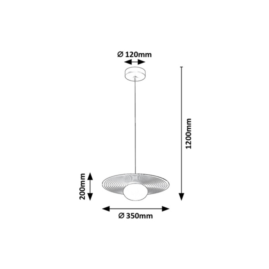 Rabalux - Pendel på ledning 1xG9/25W/230V