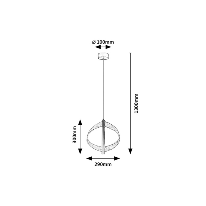 Rabalux - LED-pendel på kabel LED/8W/230V 3000K