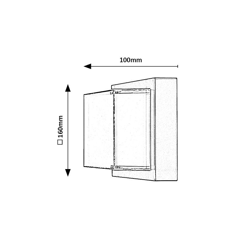 Rabalux - LED RGBW Udendørs væglampe LED/10W/230V IP54 Wi-Fi Tuya
