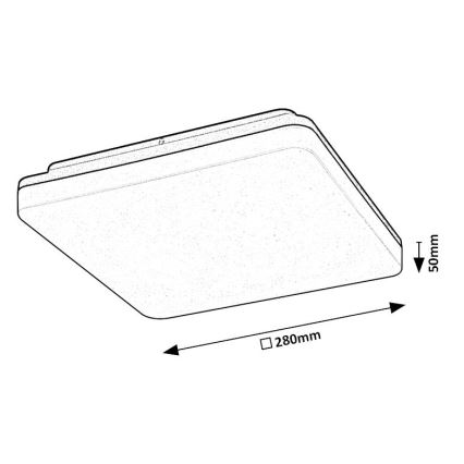 Rabalux - LED loftlampe til badeværelse LED/24W/230V IP54