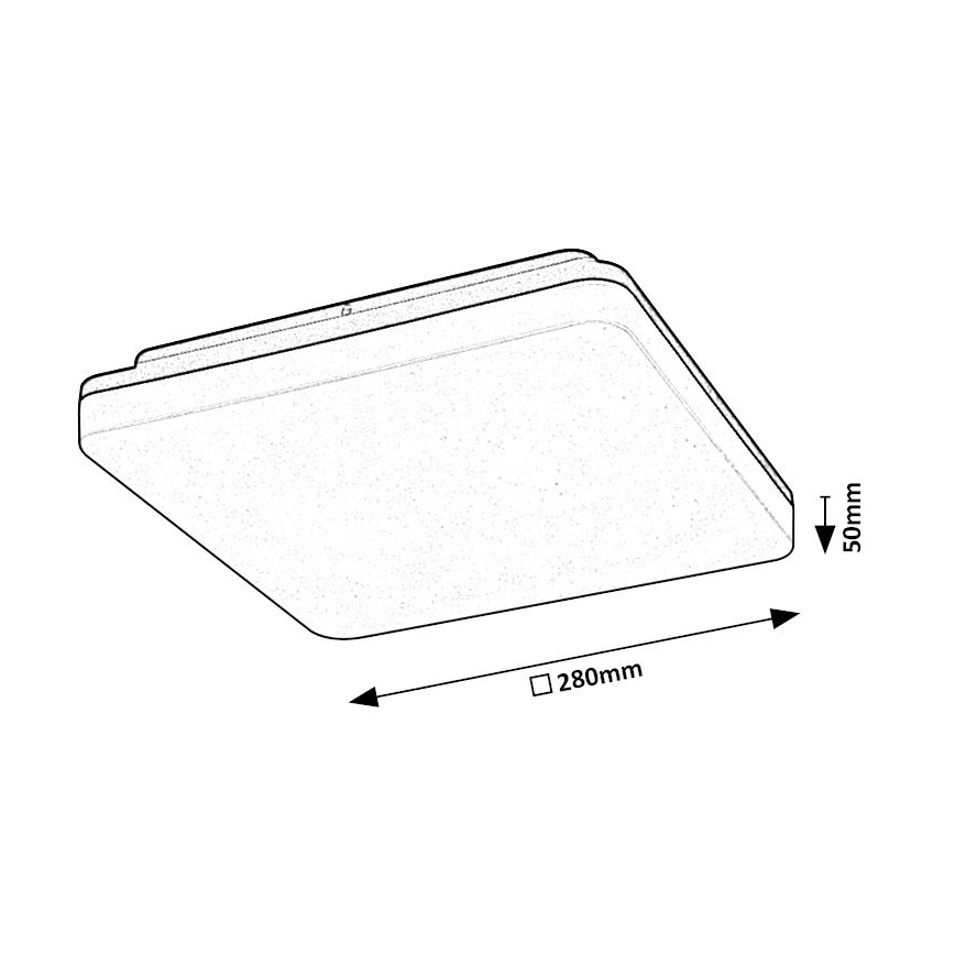 Rabalux - LED loftlampe til badeværelse LED/24W/230V IP54