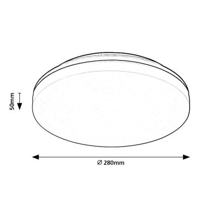 Rabalux - LED loftlampe til badeværelse LED/24W/230V IP54