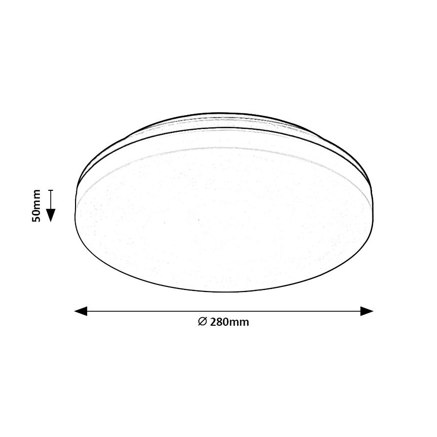 Rabalux - LED loftlampe til badeværelse LED/24W/230V IP54