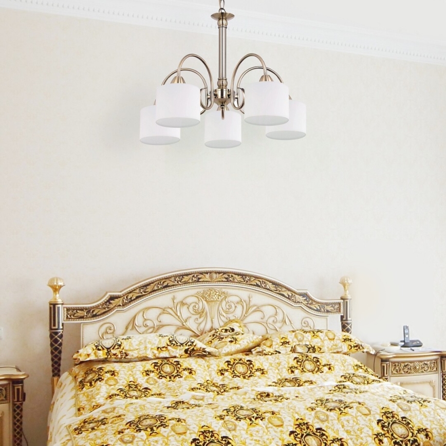 Rabalux 7276 - Lysekrone EDITH 5xE27/60W/230V bronze