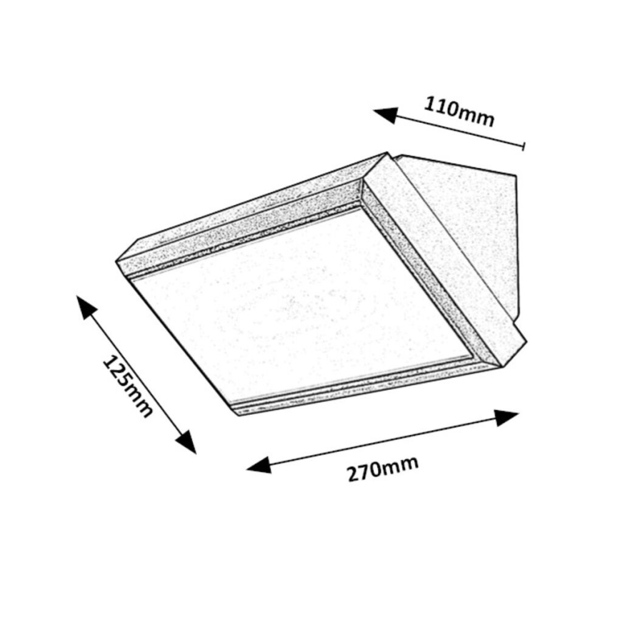 Rabalux - Udendørs LED væglampe LED/12W/230V IP54