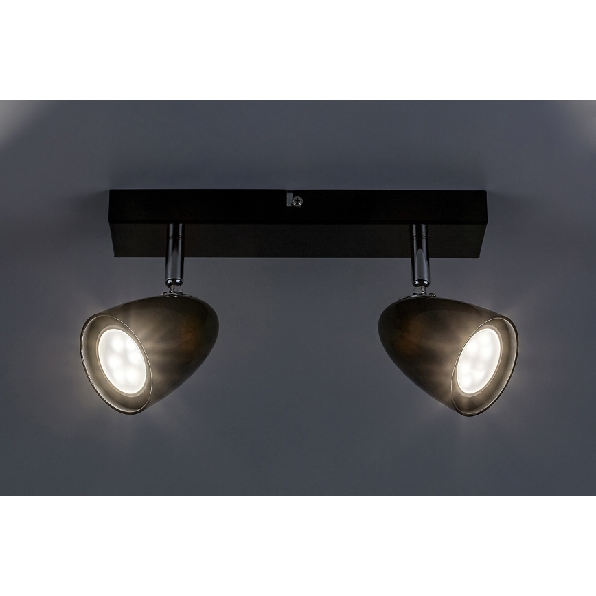 Rabalux - Spotlampe 2xGU10/5W/230V sort