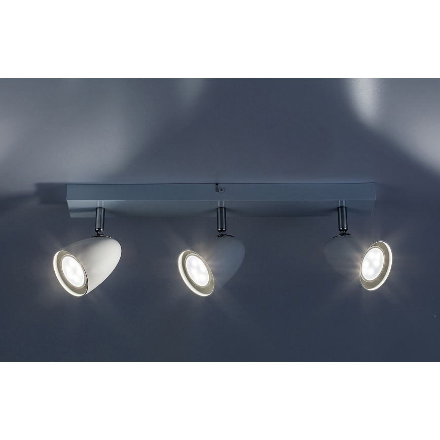 Rabalux - Spotlampe 3xGU10/5W/230V hvid
