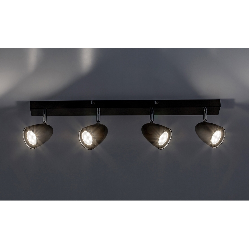 Rabalux - Spotlampe 4xGU10/5W/230V sort