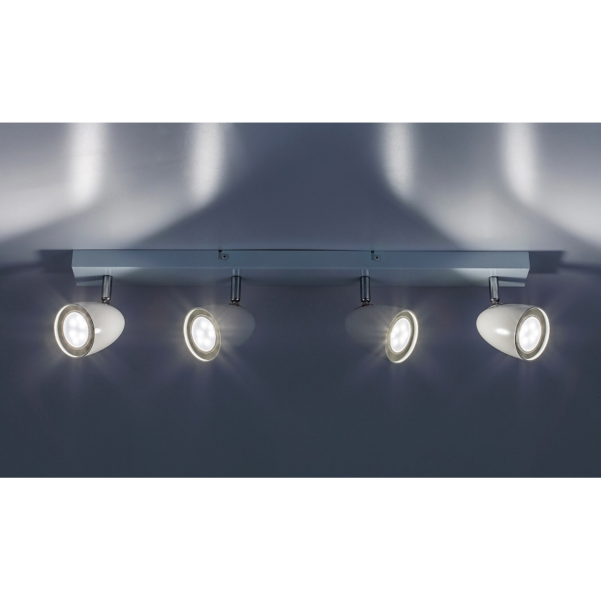 Rabalux - Spotlampe 4xGU10/5W/230V hvid