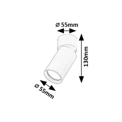 Rabalux - Spotlampe 1xGU10/5W/230V guldfarvet