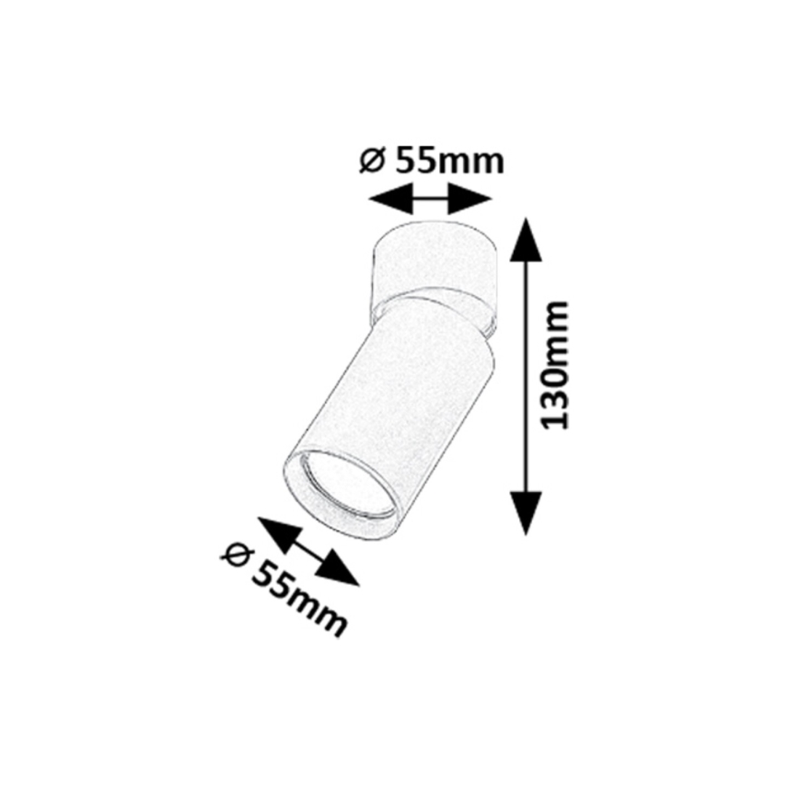 Rabalux - Spotlampe 1xGU10/5W/230V guldfarvet