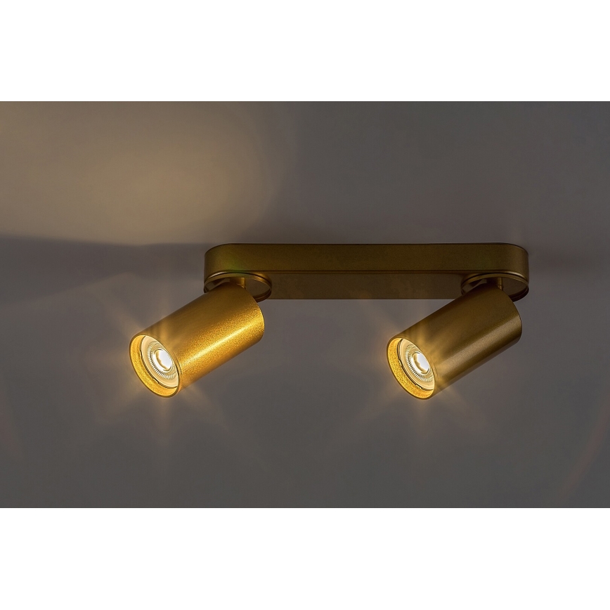 Rabalux - Spotlampe 2xGU10/5W/230V guldfarvet
