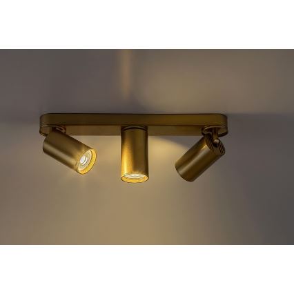 Rabalux - Spotlampe 3xGU10/5W/230V guldfarvet
