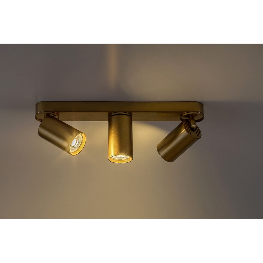 Rabalux - Spotlampe 3xGU10/5W/230V guldfarvet