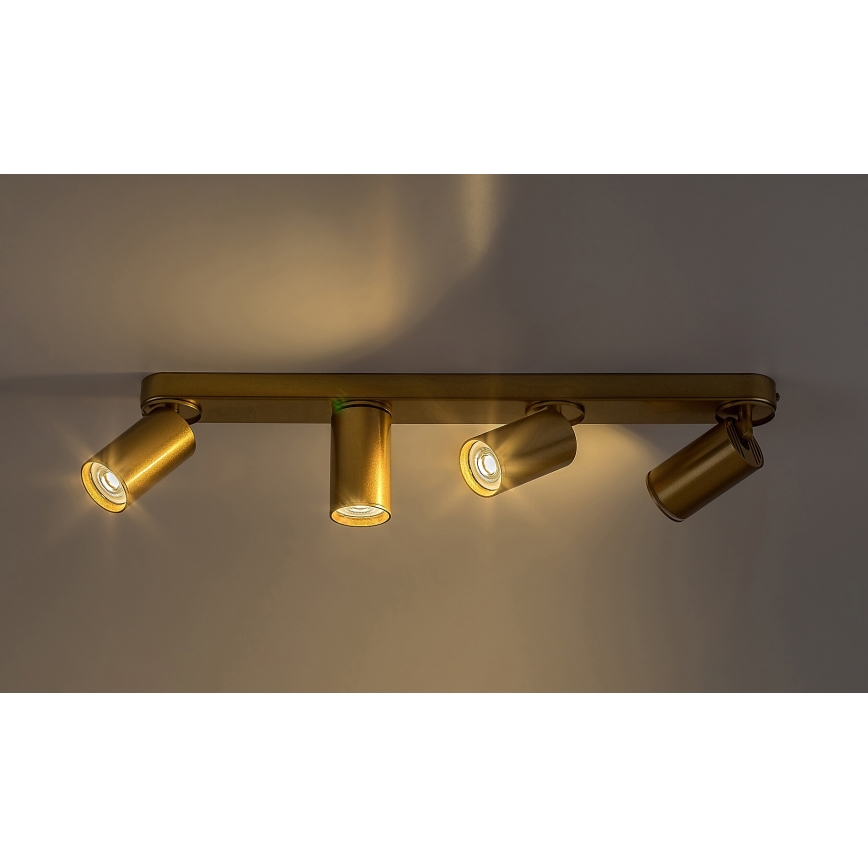 Rabalux - Spotlampe 4xGU10/5W/230V guldfarvet
