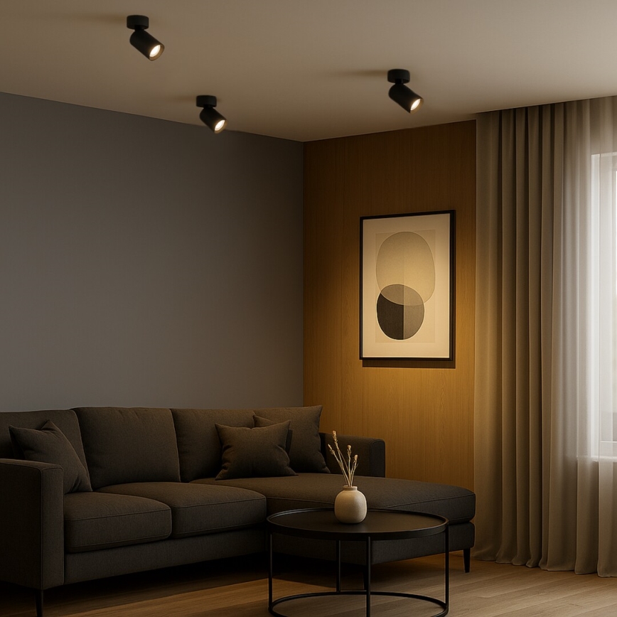 Rabalux - Spotlampe 1xGU10/7W/230V sort