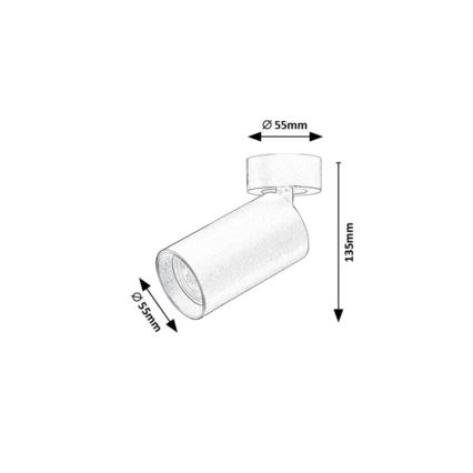 Rabalux - Spotlampe 1xGU10/7W/230V sort