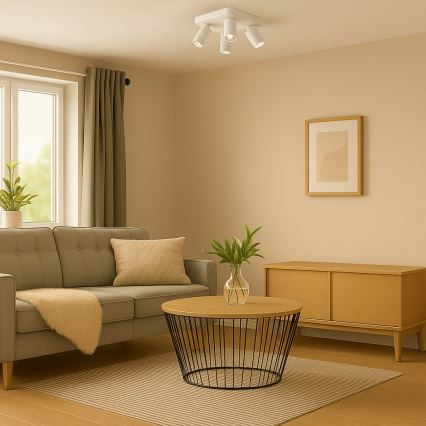 Rabalux - Loftspot 4xGU10/7W/230V hvid