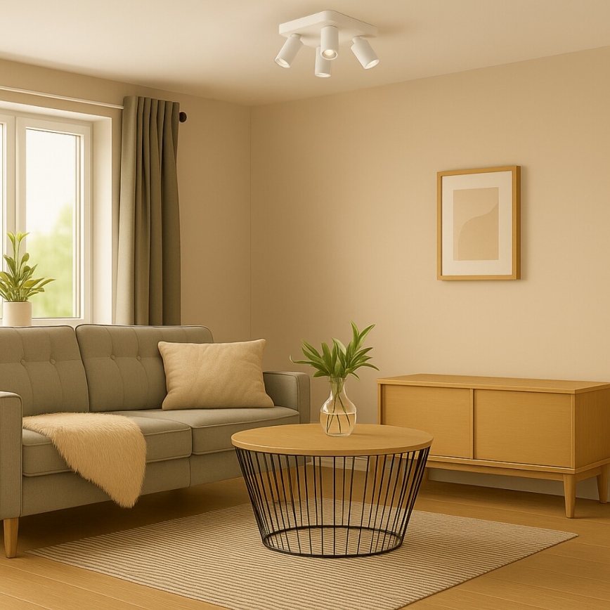 Rabalux - Loftspot 4xGU10/7W/230V hvid