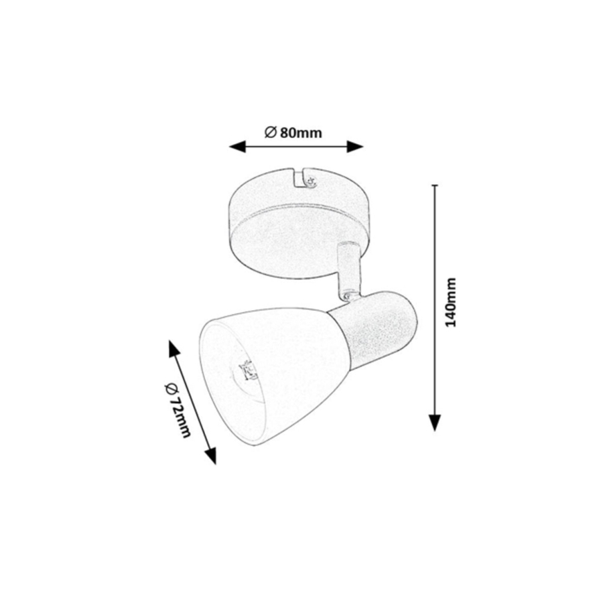 Rabalux - Spotlampe 1xE14/40W/230V