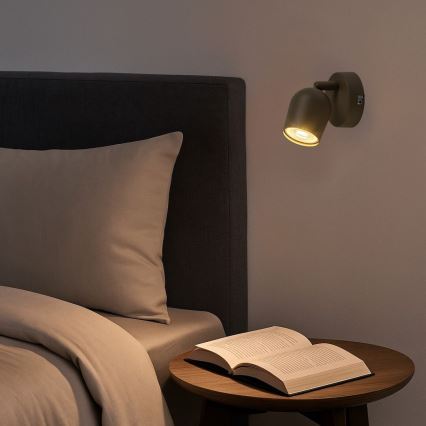 Rabalux - Væghængt spotlampe 1xGU10/15W/230V beige