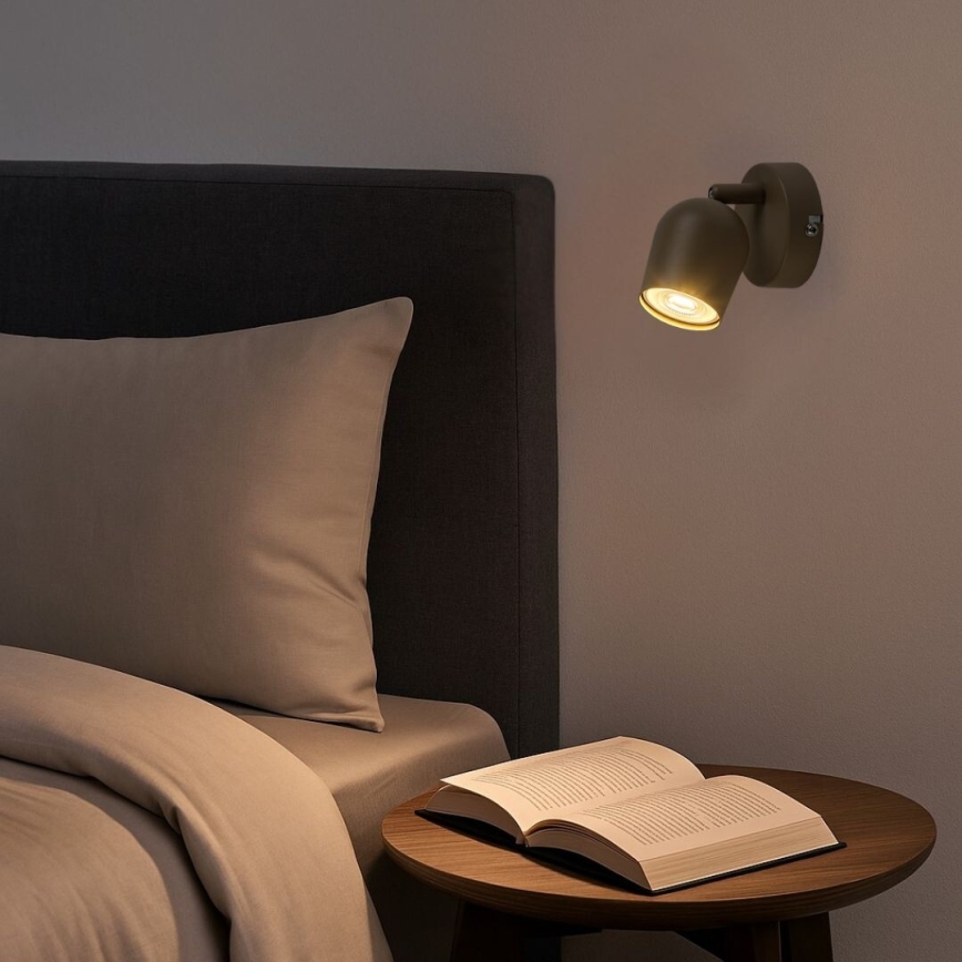 Rabalux - Væghængt spotlampe 1xGU10/15W/230V beige