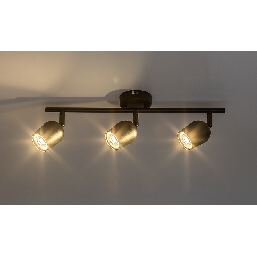 Rabalux - Loftspot 3xGU10/15W/230V sort