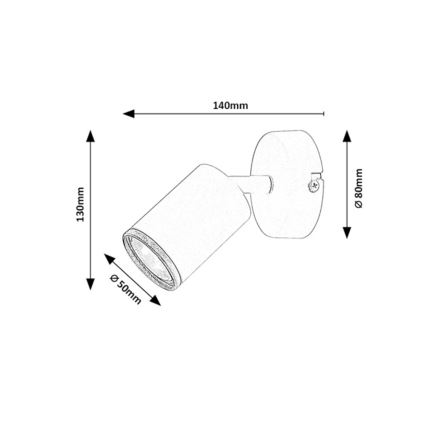 Rabalux - Vægspot 1xGU10/15W/230V hvid