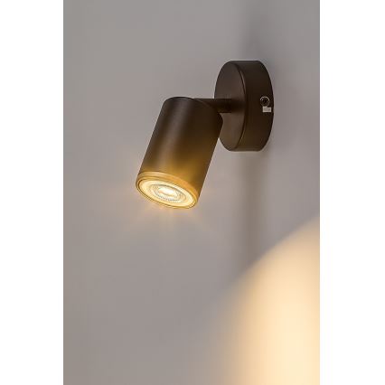 Rabalux - Vægspotlampe 1xGU10/15W/230V sort