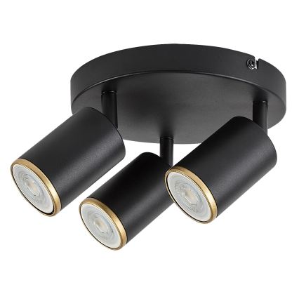 Rabalux - Spotlampe 3xGU10/15W/230V sort