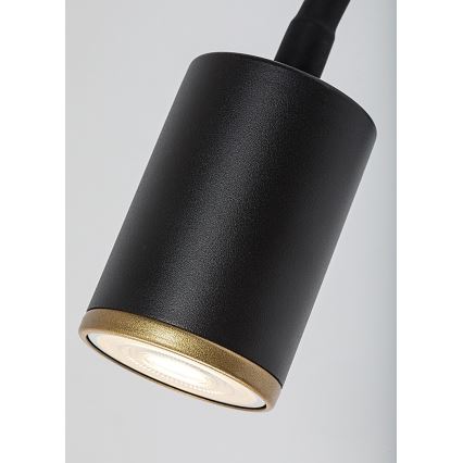 Rabalux - Væghængt spotlampe 1xGU10/15W/230V sort