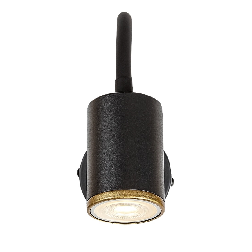 Rabalux - Væghængt spotlampe 1xGU10/15W/230V sort